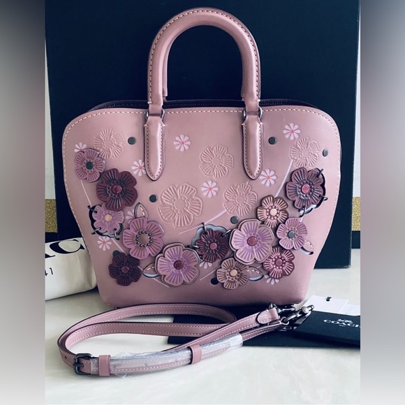 🌸COACH DAKOTAH SATCHEL TEA ROSE in DUSTY ROSE - Picture 12 of 16